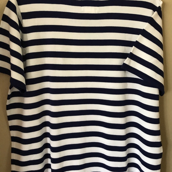 Quacker Factory 1X knit top nautical whale sequins - Picture 4 of 4